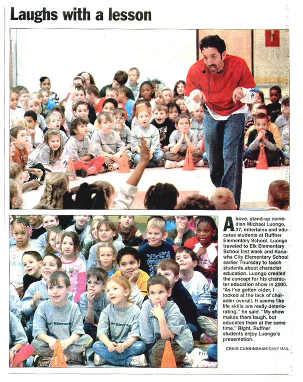 Charleston Daily Mail. Laughs with a lesson